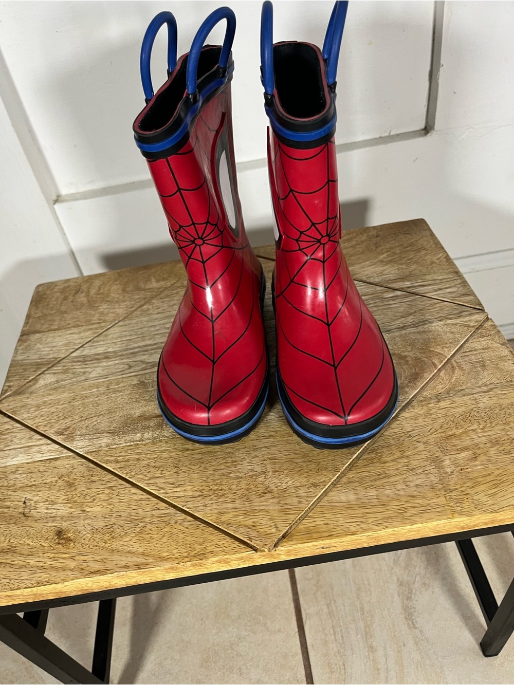 Marvel Red Spider-Man Rain & Snow Boots with Blue Trim
